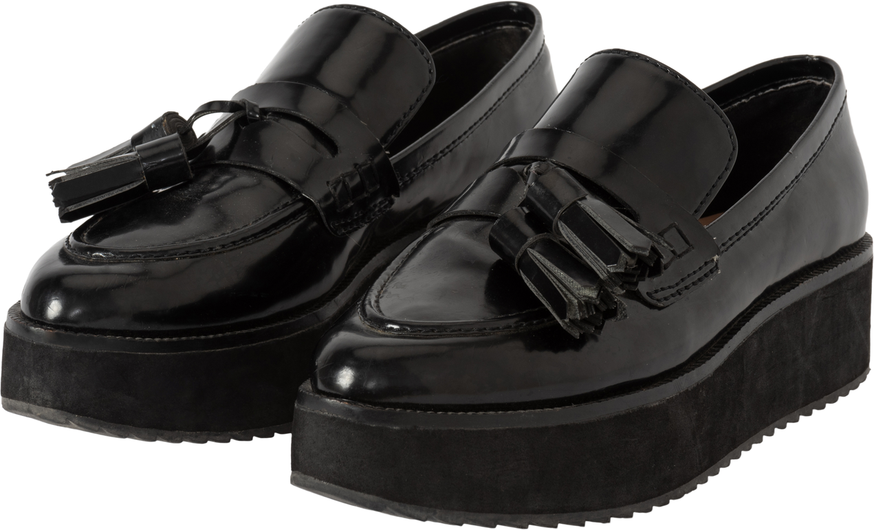 Black Platform Loafers