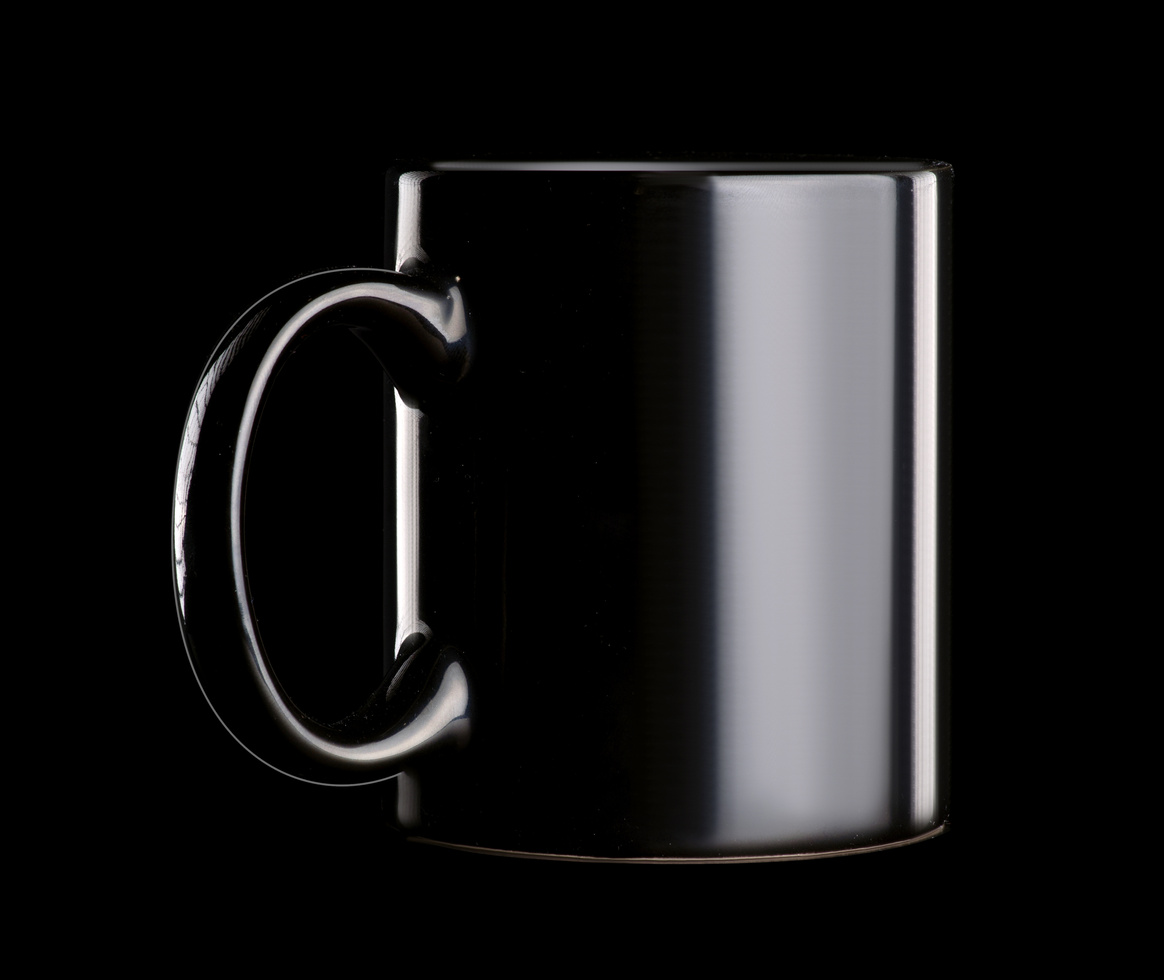 Black cup mug